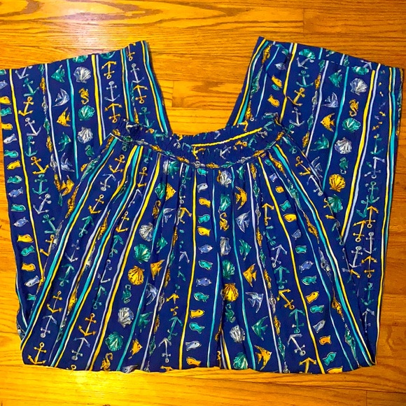 Pendleton Pants - Vintage Pendelton size 12 aquatic print  pants
